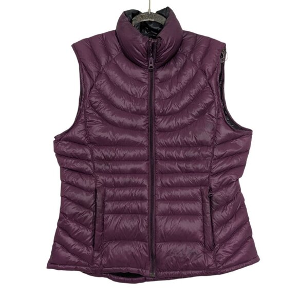 Bernardo Down Puffer Vest Womens Size Medium Purple Lightweight Quilted Packable - Picture 1 of 10